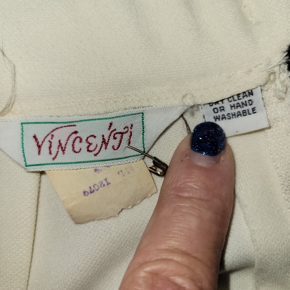 Vintage 60s Ivory Leopard Fur Trim Suit Double Breasted Blazer Mini Skirt S - Picture 14 of 15